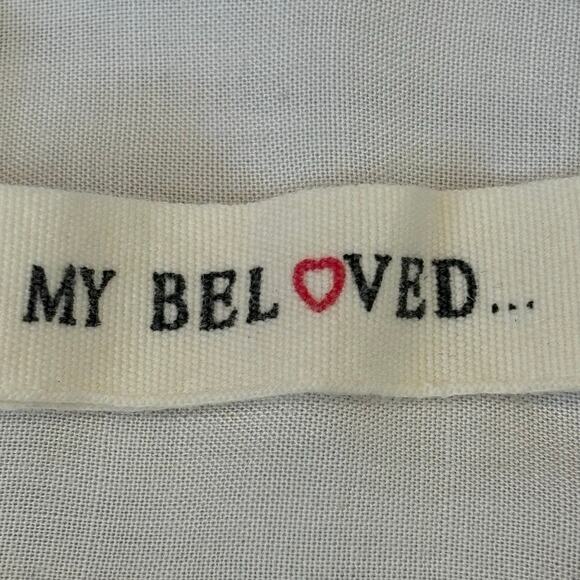 My Beloved Floral Embroidery White Boho Ruffle Blouse Women’s M/L - Picture 3 of 8